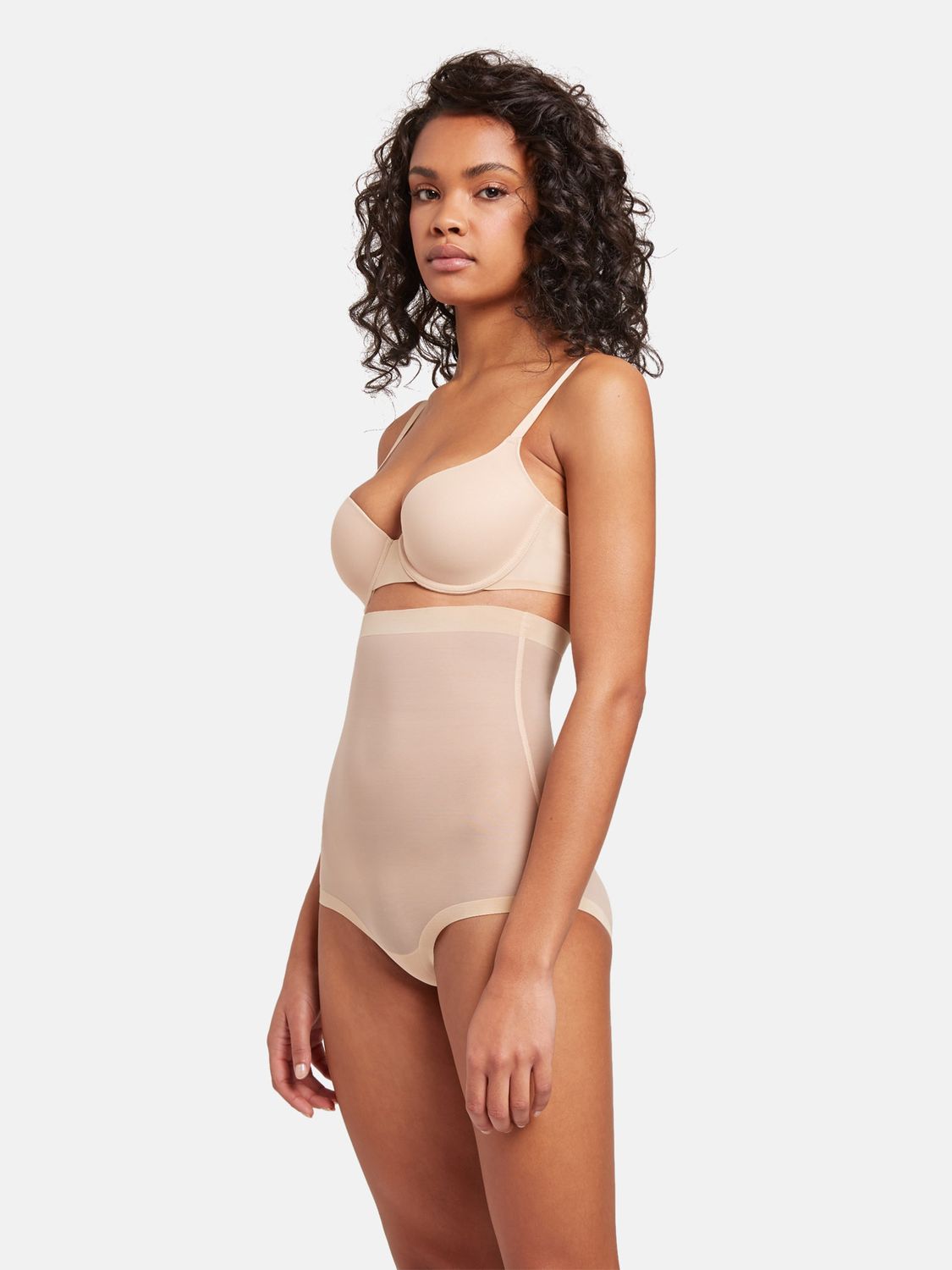 Трусы-шорты с завышенной талией и эффектом коррекции ТЮЛЬ