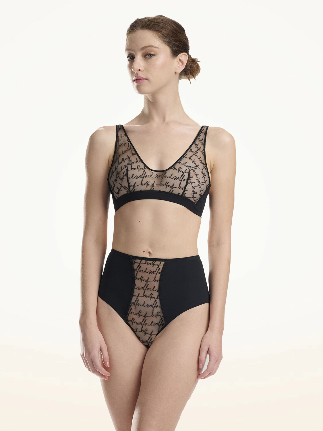 Трусы с завышенной талией ЛОГО